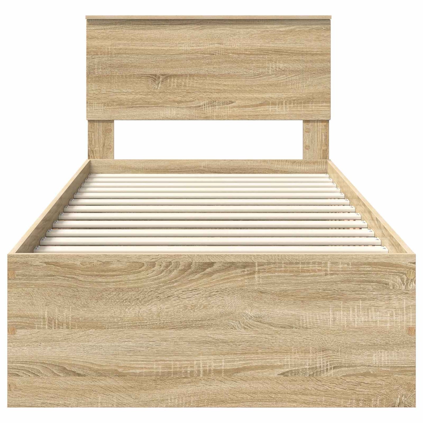Struttura del letto Rovere Sonoma 90 x 190 cm Legno multistrato