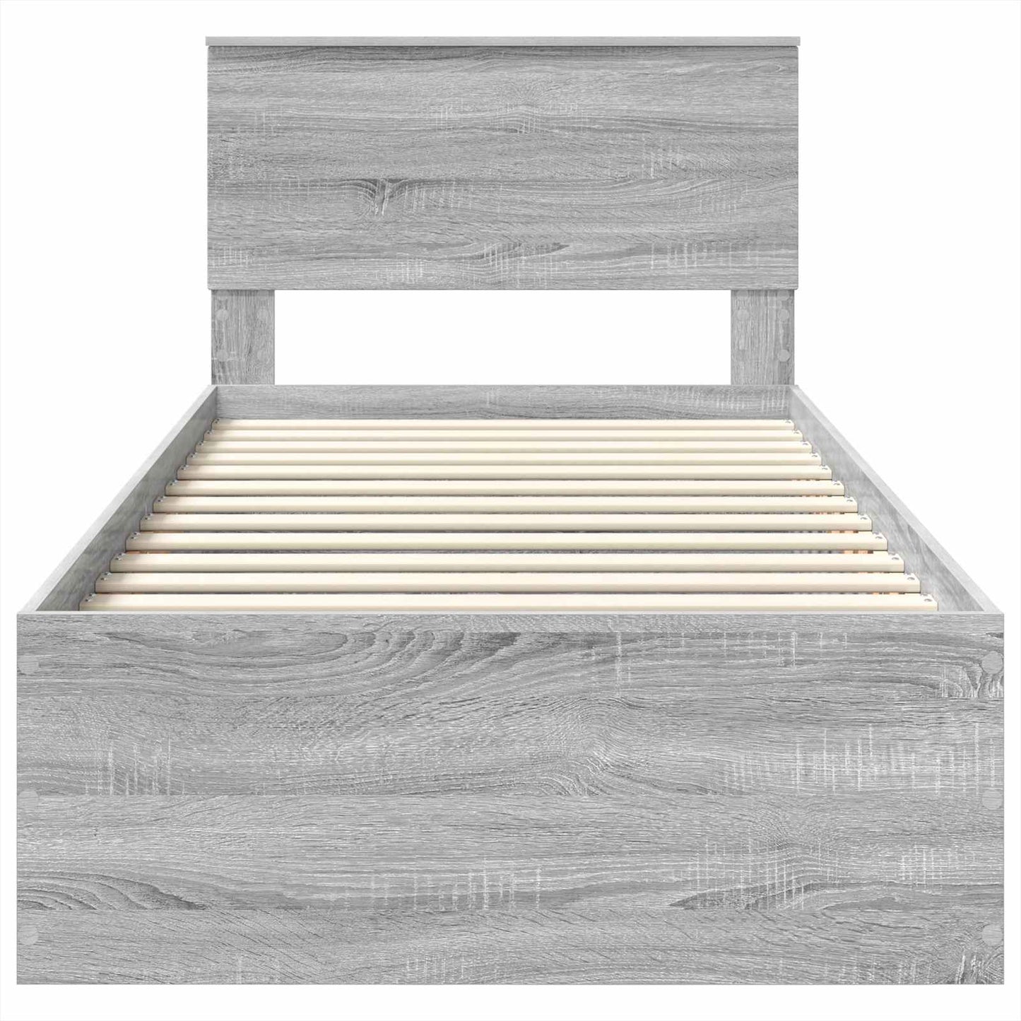 Struttura del letto Grigio Sonoma 90 x 190 cm Legno multistrato