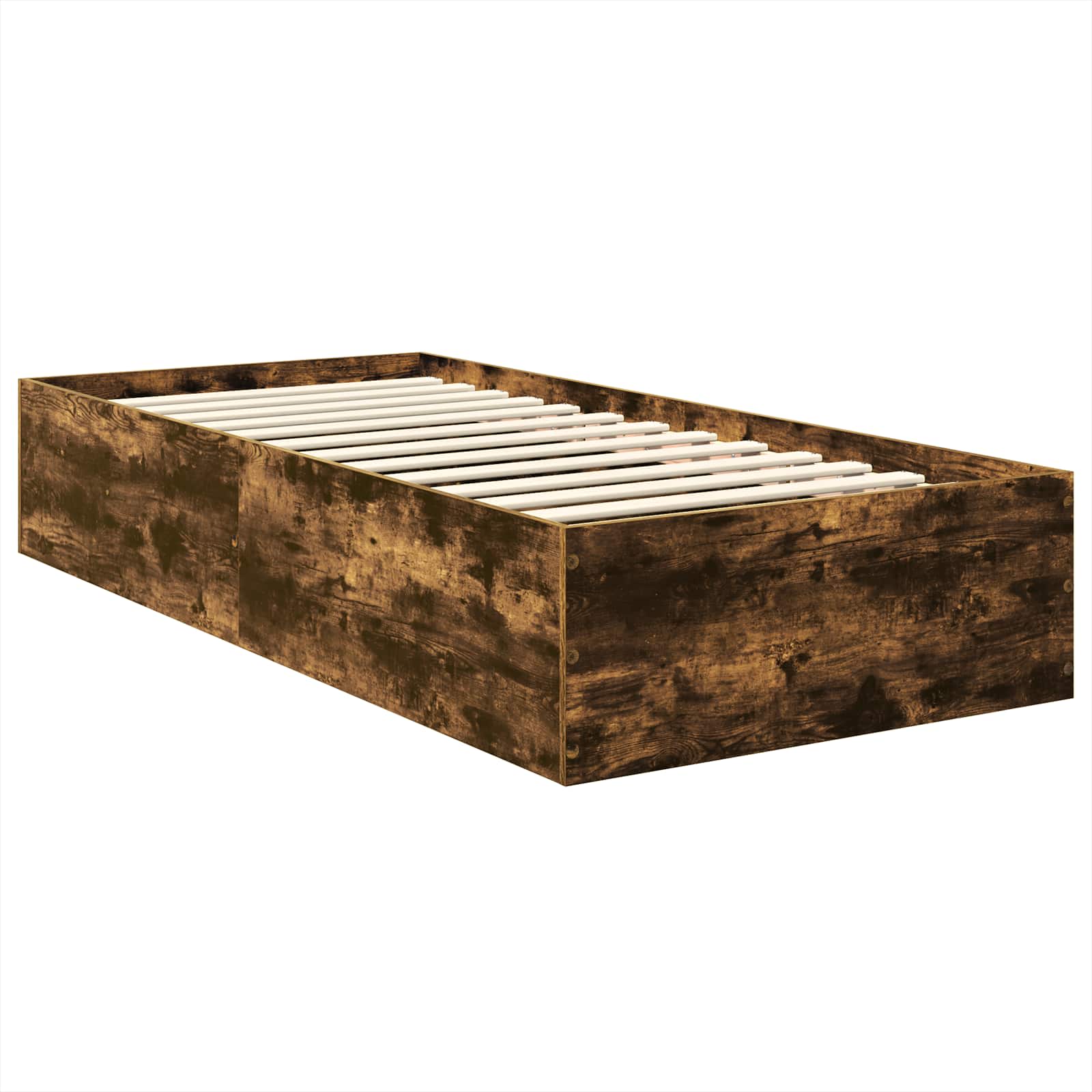 Struttura del letto Rovere fumé 90 x 200 cm Legno multistrato | homemem39