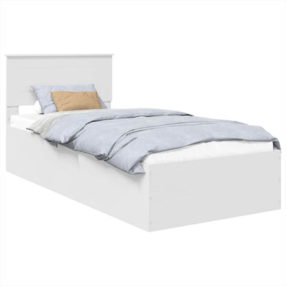 Struttura del letto Bianco 75 x 190 cm Legno multistrato