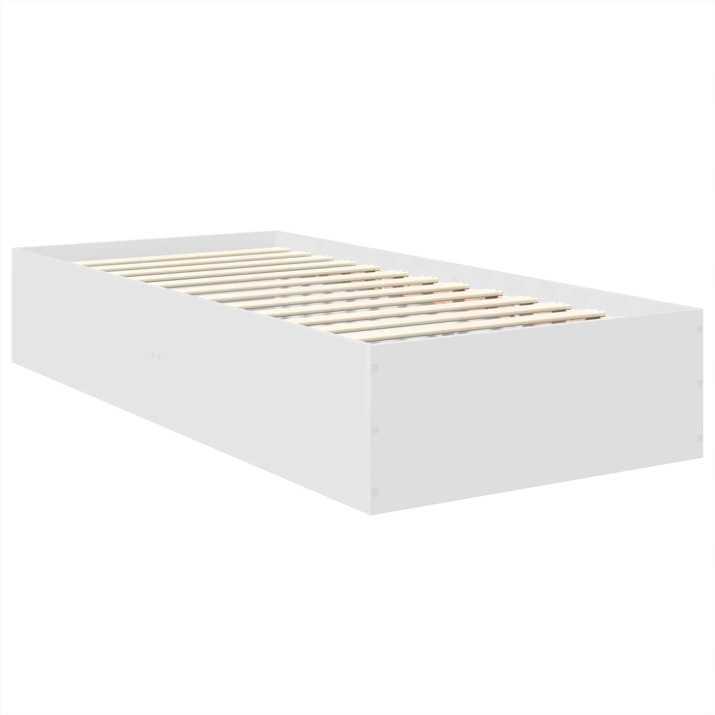 Struttura del letto Bianco 75 x 190 cm Legno multistrato