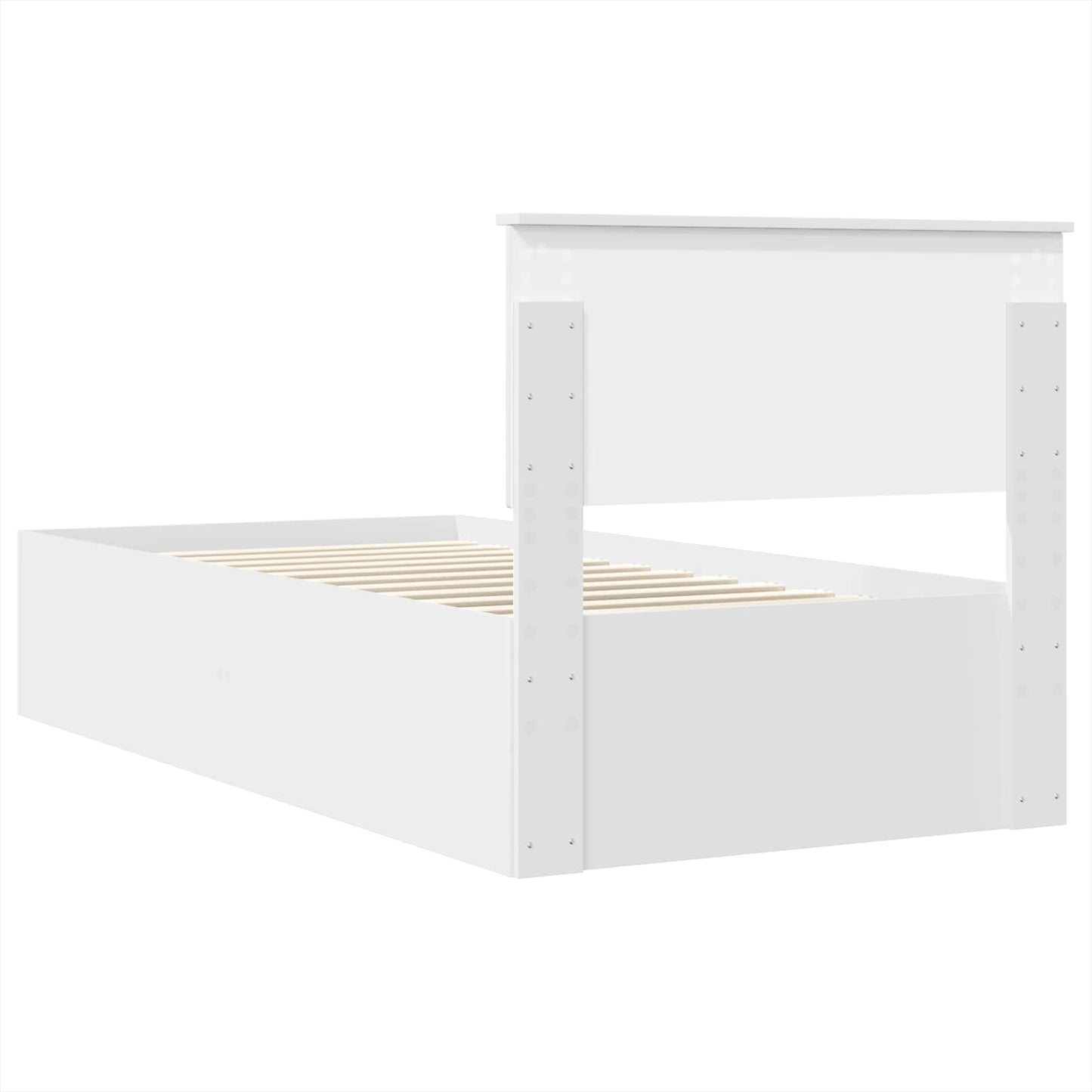 Struttura del letto Bianco 75 x 190 cm Legno multistrato