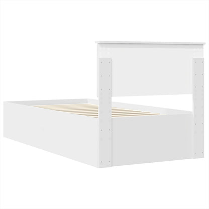 Struttura del letto Bianco 75 x 190 cm Legno multistrato