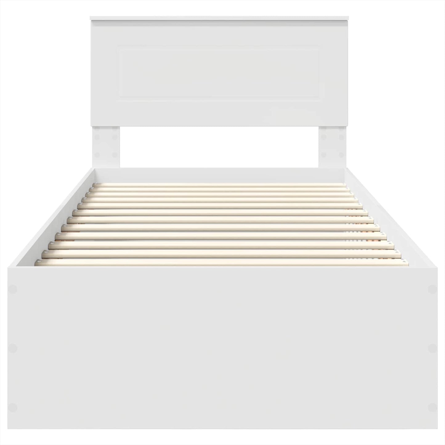 Struttura del letto Bianco 75 x 190 cm Legno multistrato
