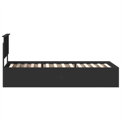 Struttura del letto Nero 75 x 190 cm Legno multistrato | homemem39