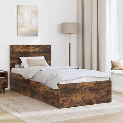 Struttura del letto Rovere fumé 75 x 190 cm Legno multistrato