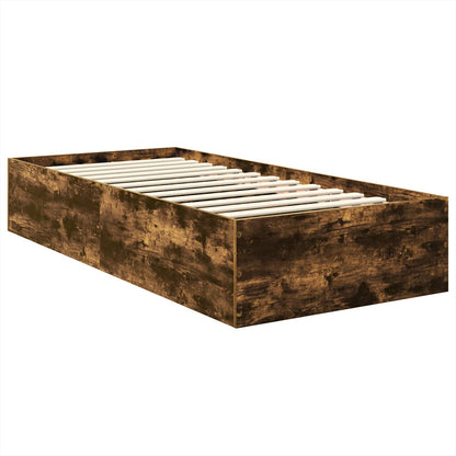 Struttura del letto Rovere fumé 75 x 190 cm Legno multistrato