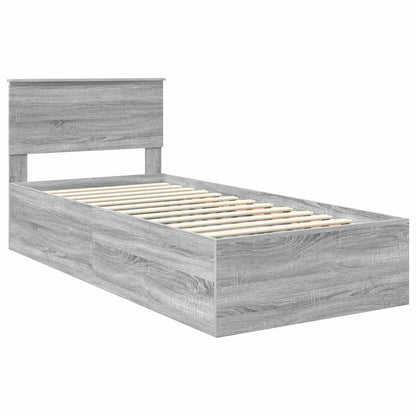 Struttura del letto Grigio Sonoma 75 x 190 cm Legno multistrato | homemem39
