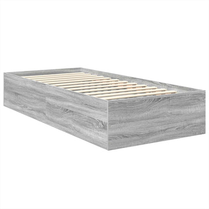 Struttura del letto Grigio Sonoma 75 x 190 cm Legno multistrato | homemem39