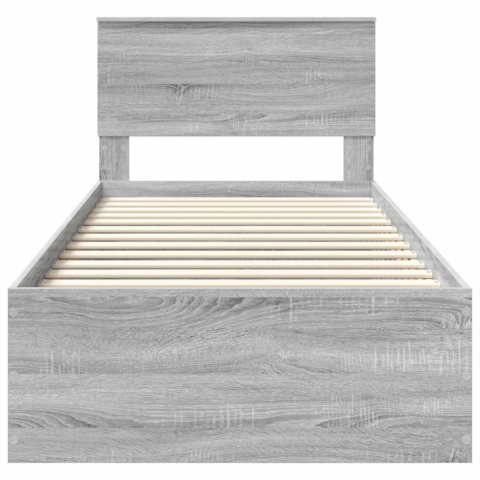 Struttura del letto Grigio Sonoma 75 x 190 cm Legno multistrato | homemem39