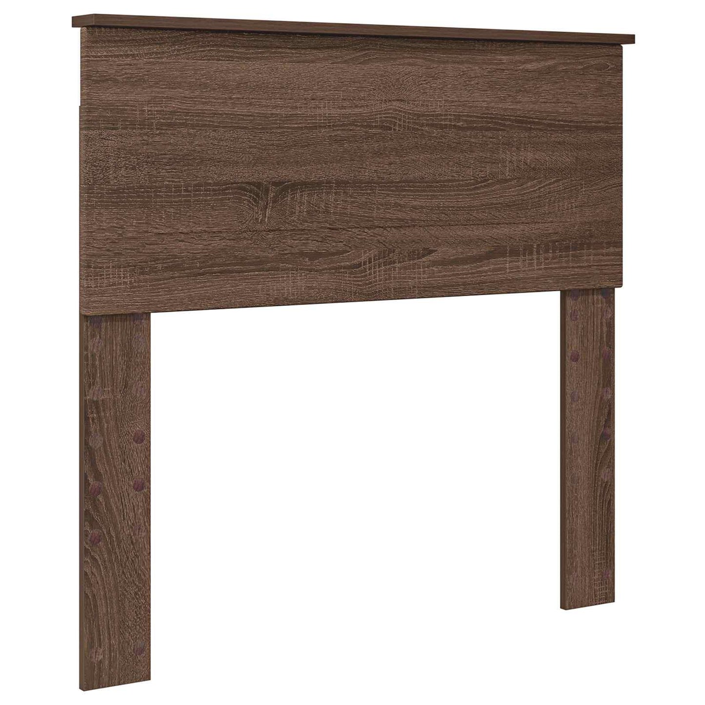 Struttura del letto con testiera Rovere Marrone 75 x 190 cm | homemem39
