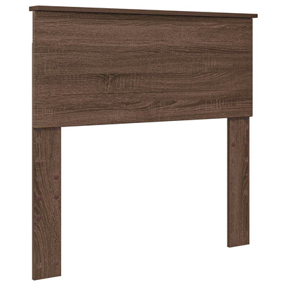 Struttura del letto con testiera Rovere Marrone 75 x 190 cm | homemem39