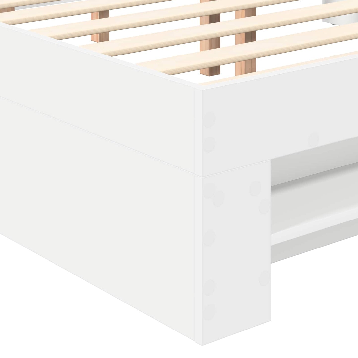 Struttura del letto Bianco 200 x 200 cm Legno multistrato