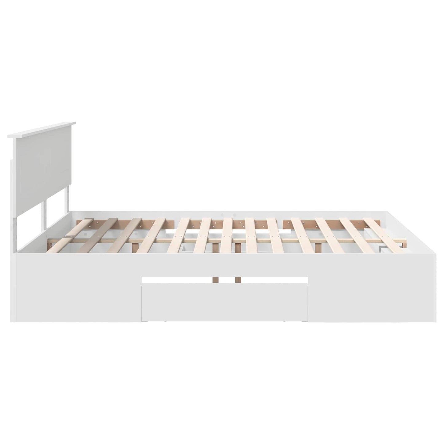 Struttura del letto Bianco 200 x 200 cm Legno multistrato