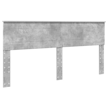 Struttura del letto con testiera Grigio cemento 200 x 200 cm | homemem39