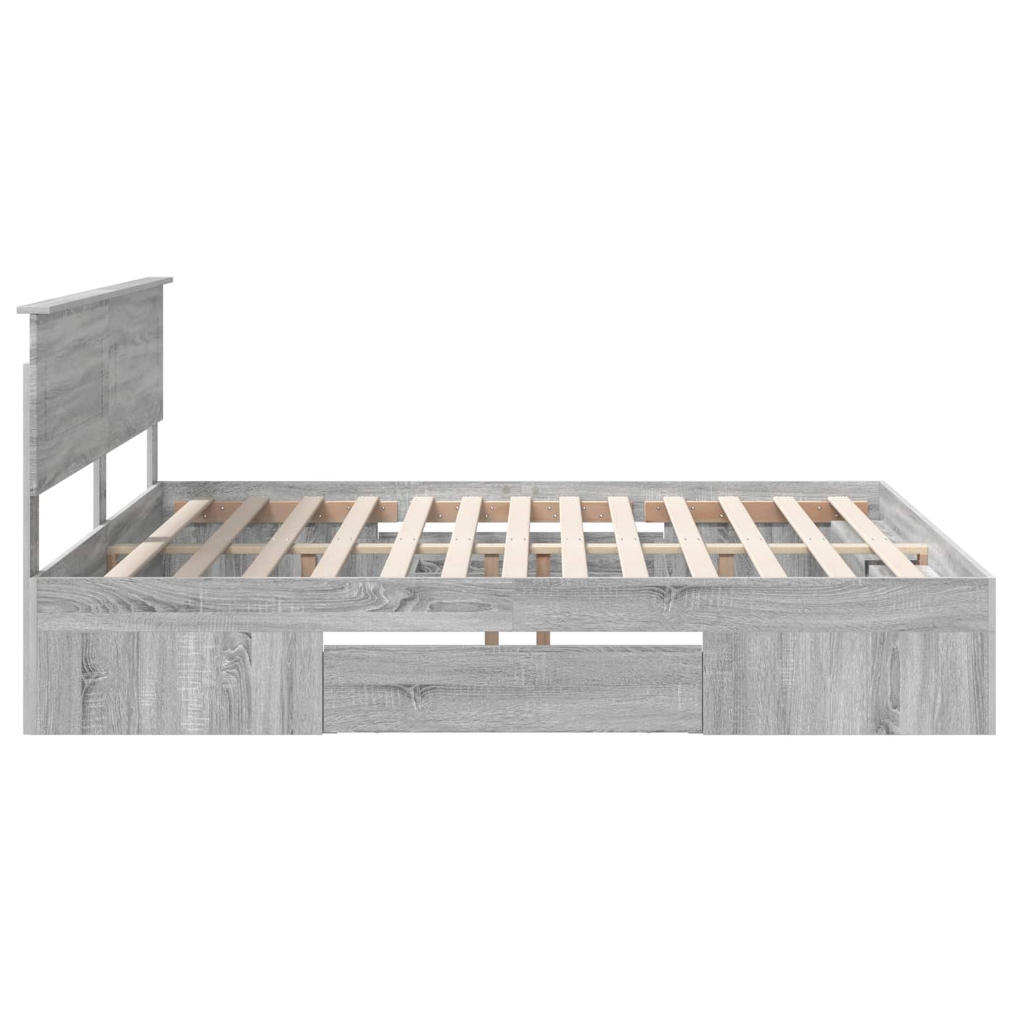 Struttura del letto con testiera Grigio Sonoma 180 x 200 cm | homemem39