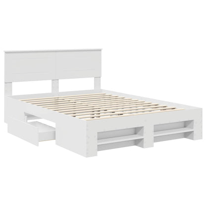 Struttura del letto Bianco 150 x 200 cm Legno multistrato