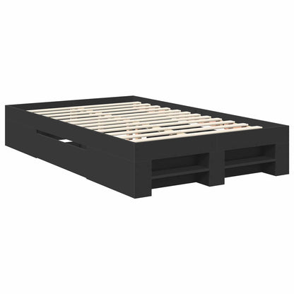 Struttura del letto Nero 137 x 203 cm Legno multistrato