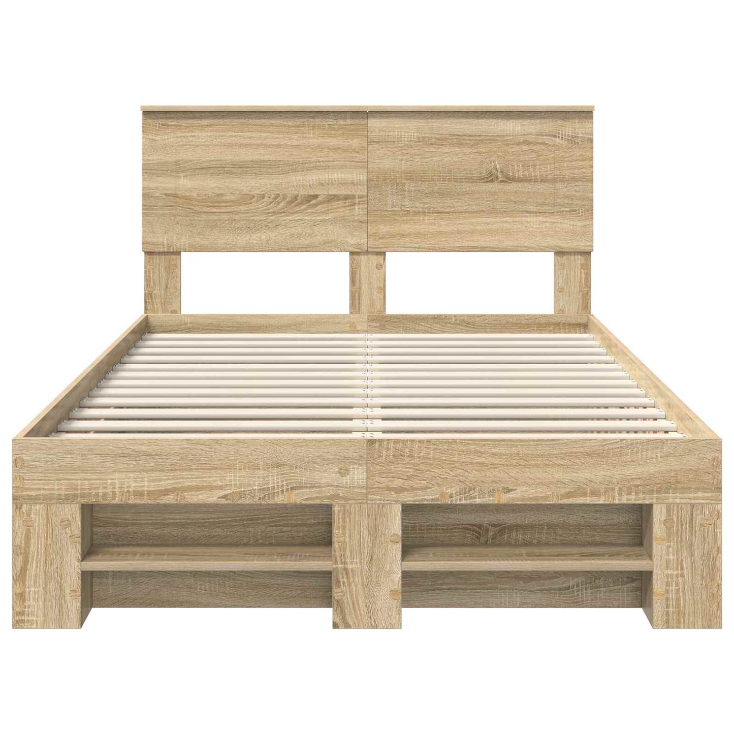 Struttura del letto con testiera Rovere Sonoma 120 x 200 cm | homemem39