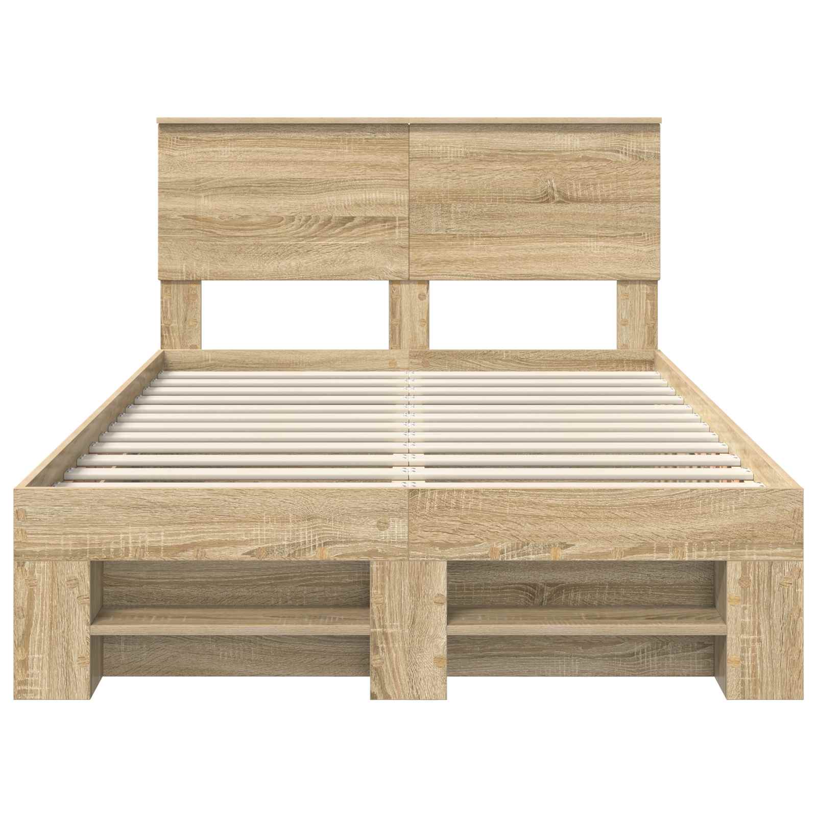 Struttura del letto con testiera Rovere Sonoma 120 x 200 cm | homemem39