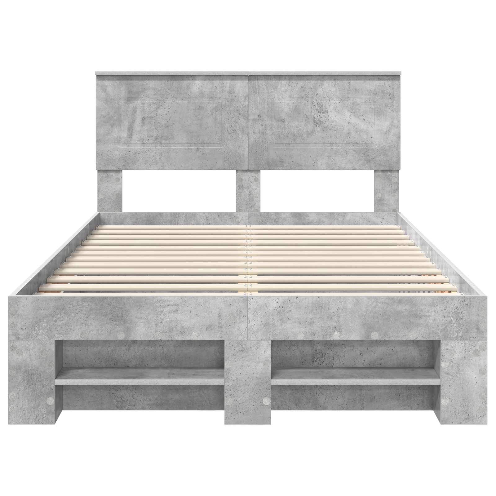 Struttura del letto con testiera Grigio cemento 120 x 200 cm | homemem39