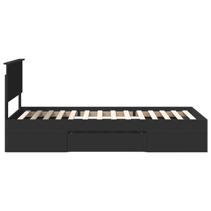 Struttura del letto Nero 90 x 200 cm Legno multistrato | homemem39