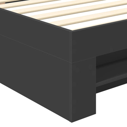 Struttura del letto Nero 80 x 200 cm Legno multistrato
