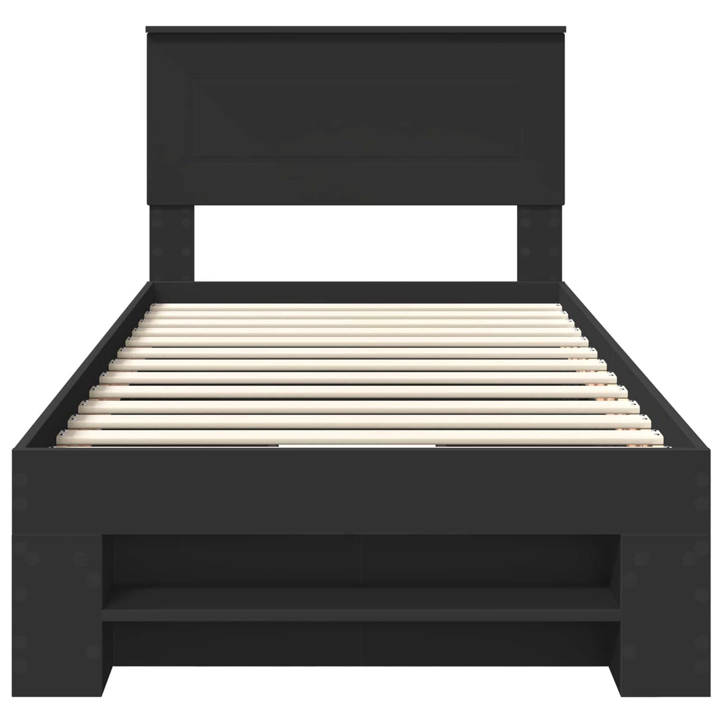 Struttura del letto Nero 80 x 200 cm Legno multistrato