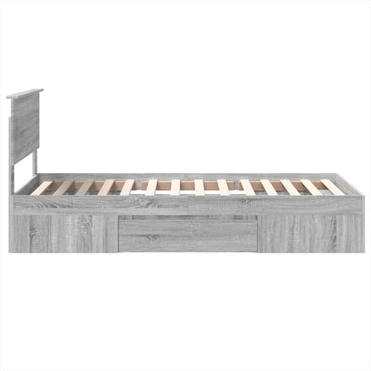 Struttura del letto Grigio Sonoma 80 x 200 cm Legno multistrato