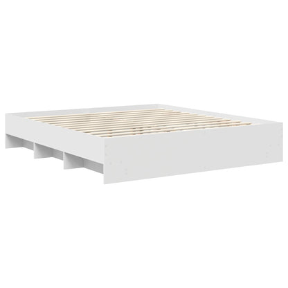 Struttura del letto Bianco 200 x 200 cm Legno multistrato