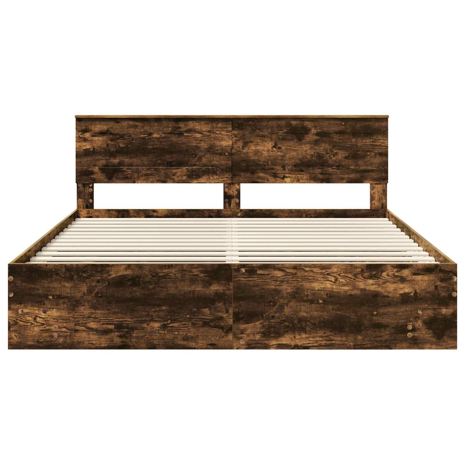 Struttura del letto Rovere fumé 200 x 200 cm Legno multistrato | homemem39