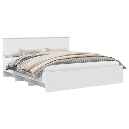 Struttura del letto Bianco 180 x 200 cm Legno multistrato