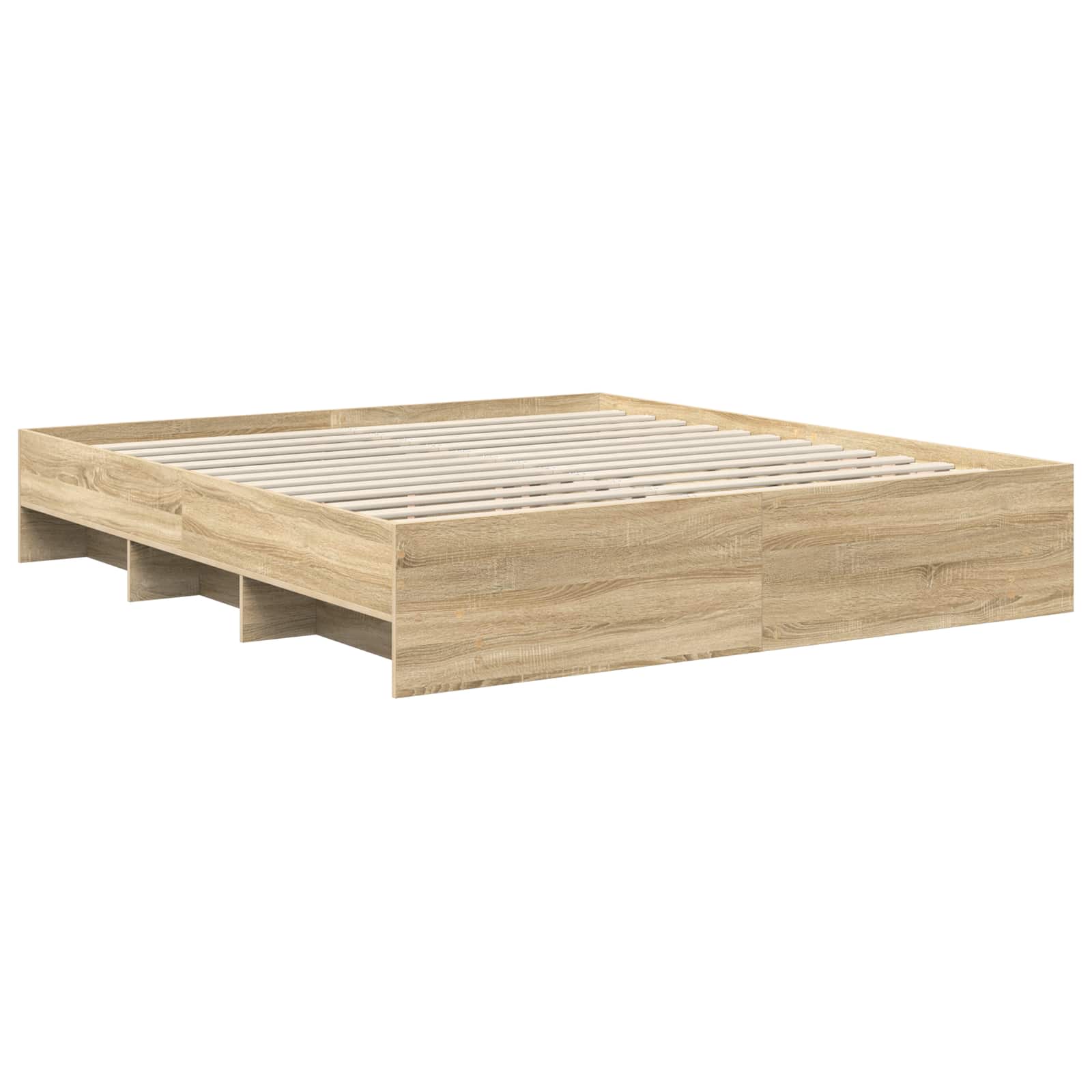 Struttura del letto con testiera Rovere Sonoma 180 x 200 cm | homemem39