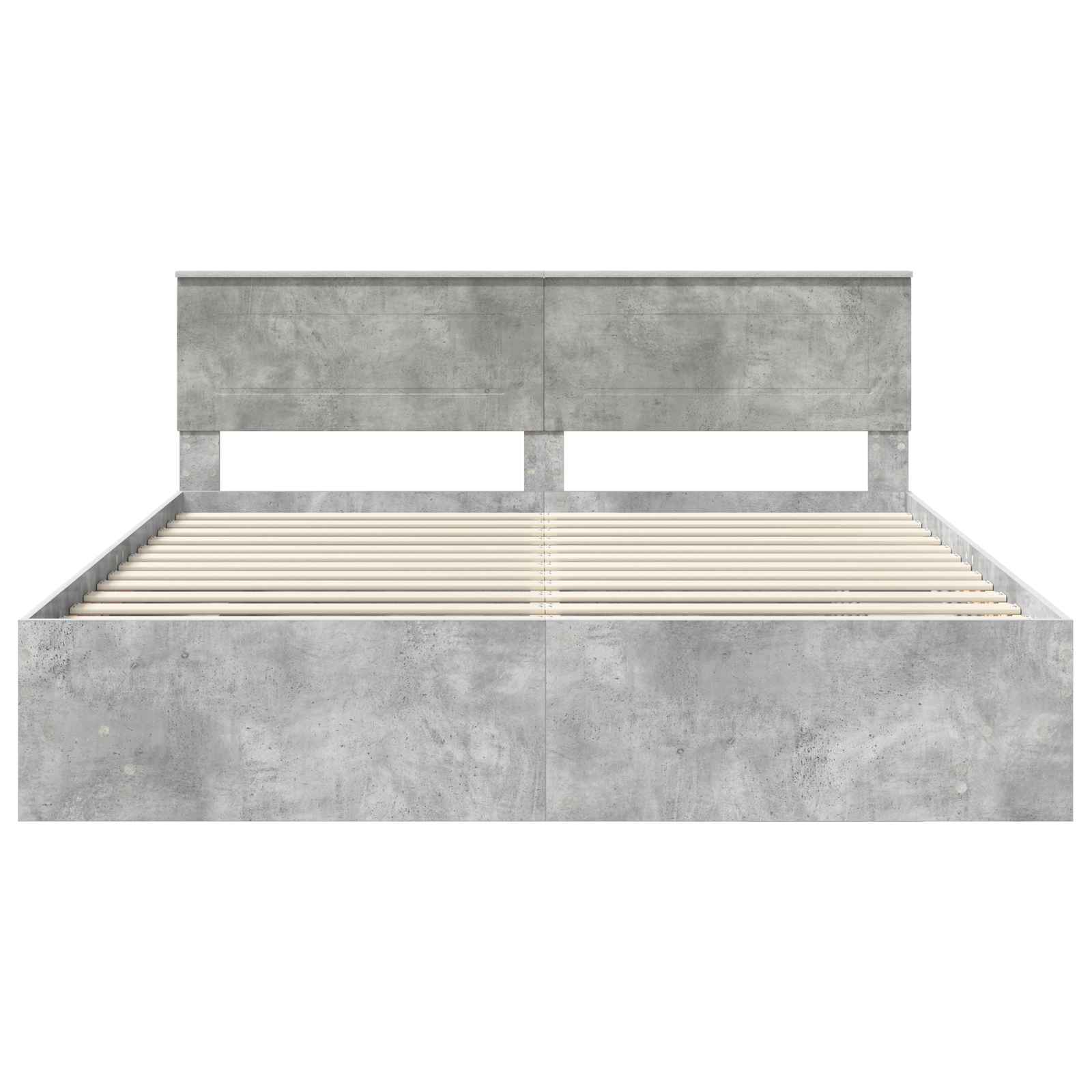 Struttura del letto con testiera Grigio cemento 180 x 200 cm | homemem39