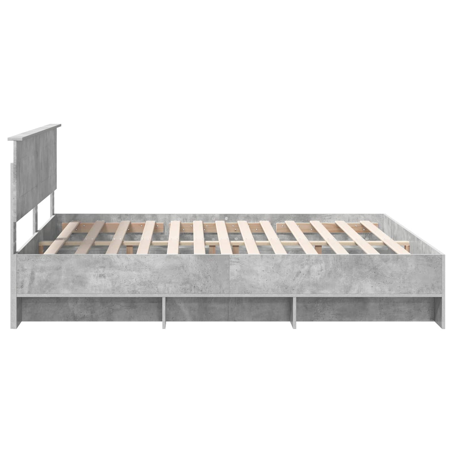Struttura del letto con testiera Grigio cemento 180 x 200 cm | homemem39