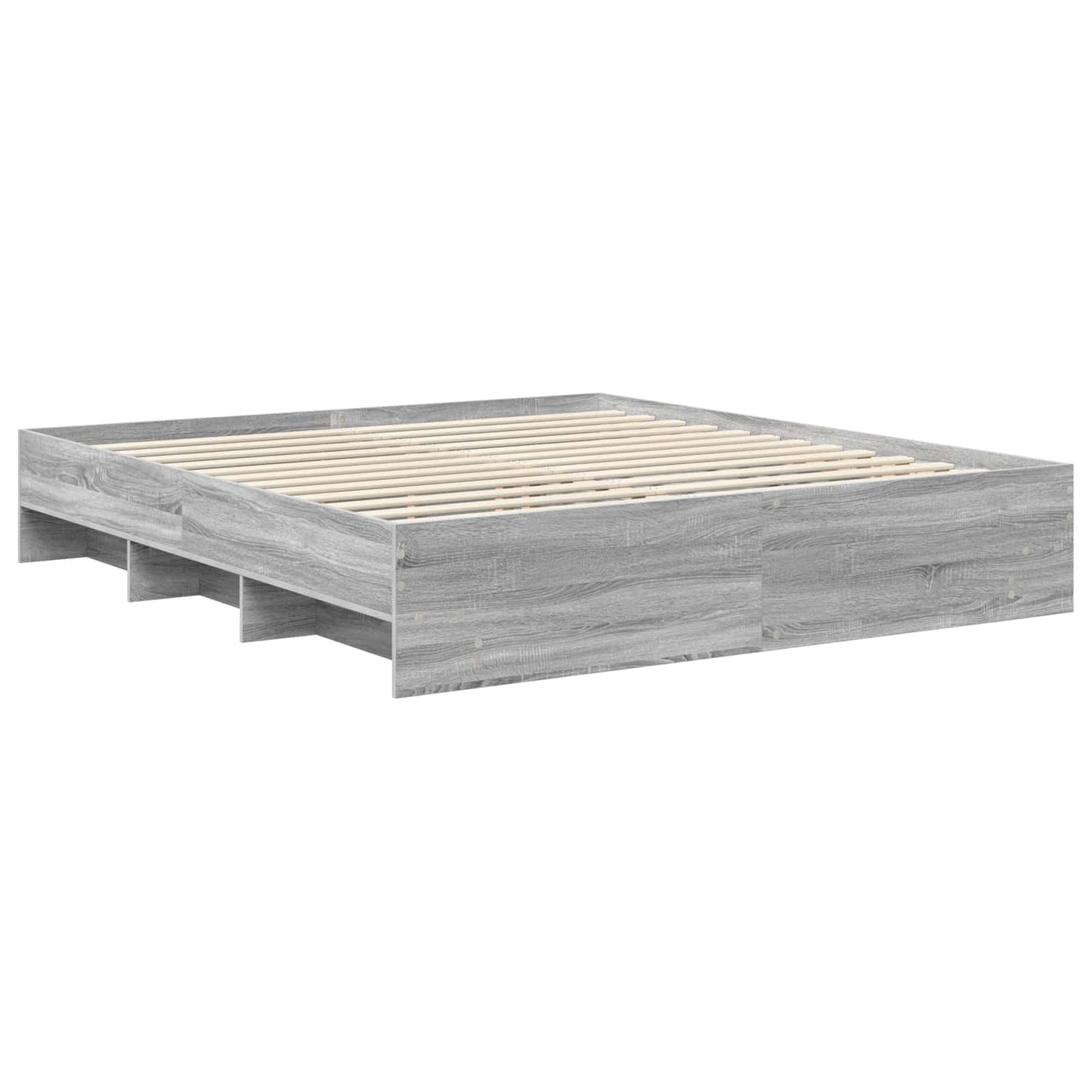 Struttura del letto con testiera Grigio Sonoma 180 x 200 cm | homemem39