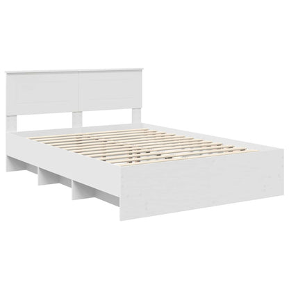 Struttura del letto Bianco 160 x 200 cm Legno multistrato