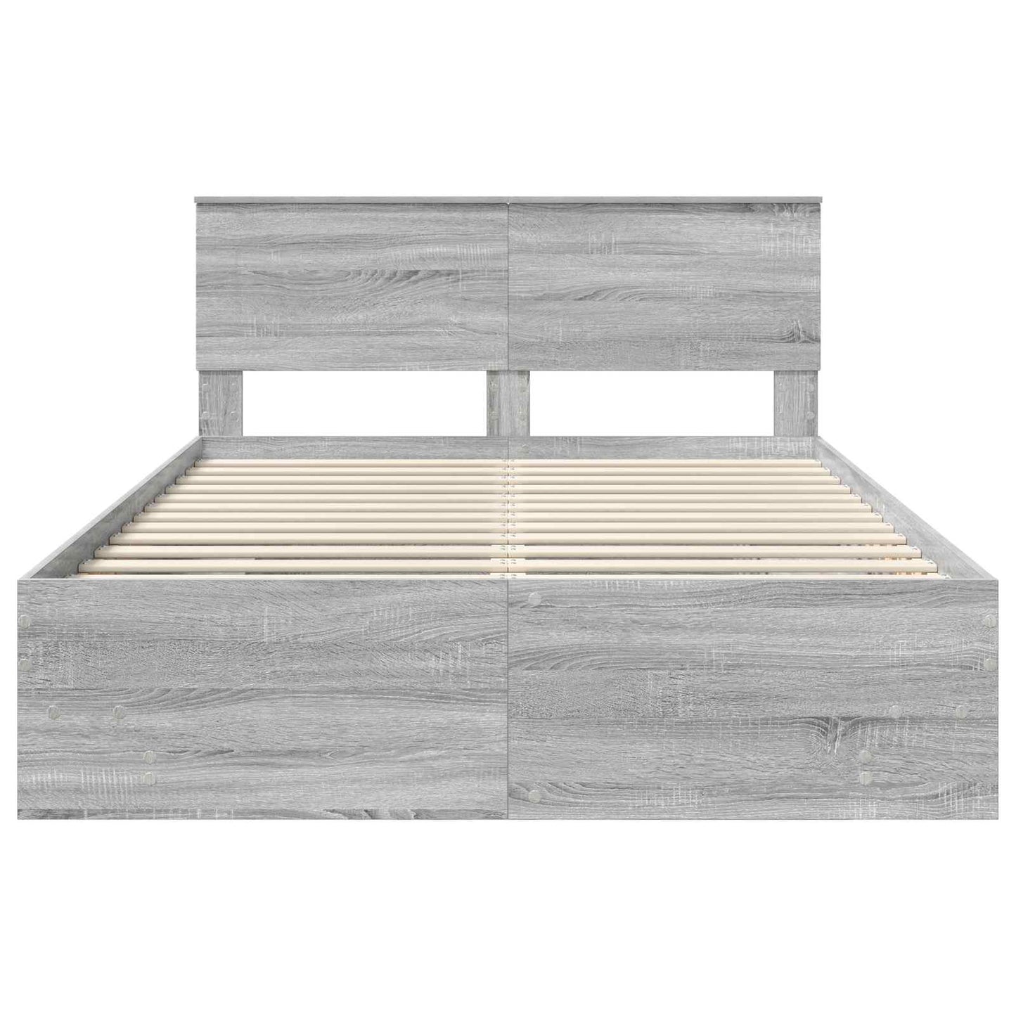 Struttura del letto con testiera Grigio Sonoma 150 x 200 cm