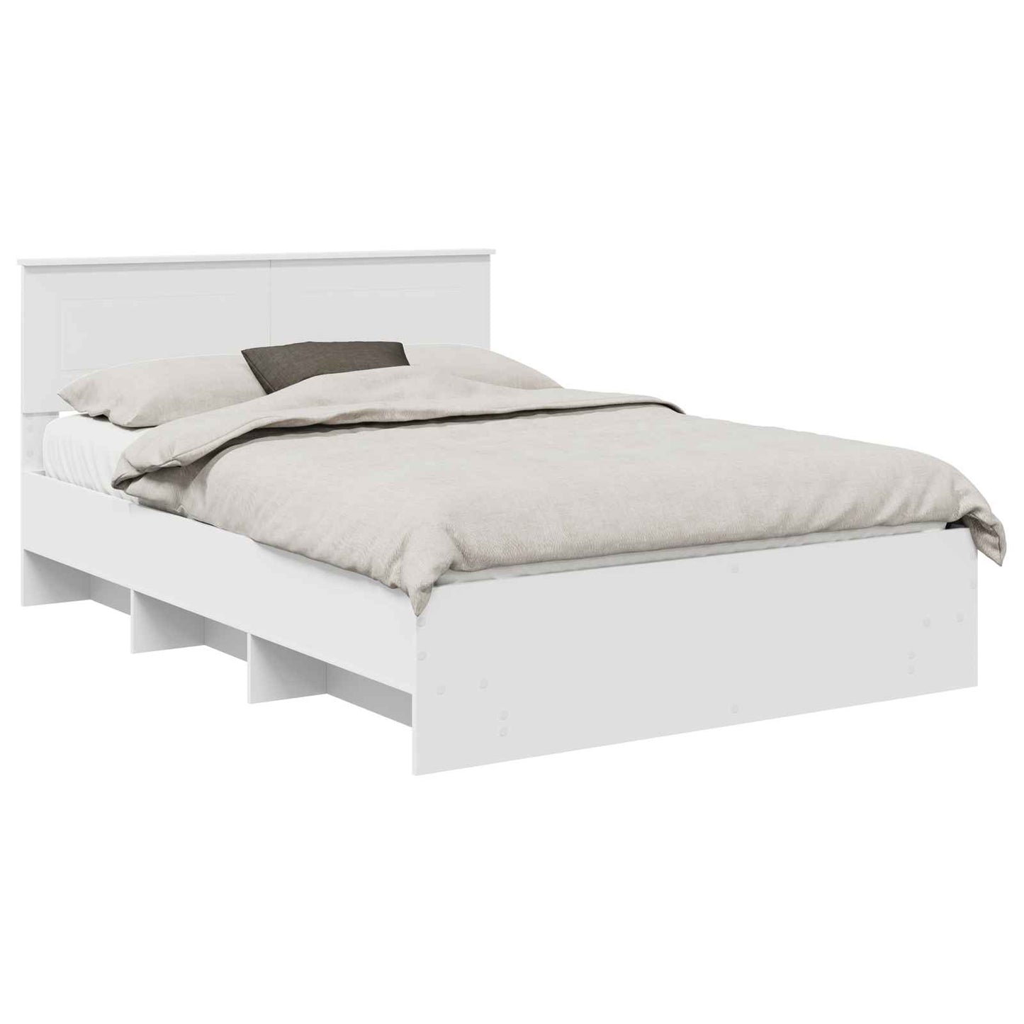 Struttura del letto Bianco 140 x 200 cm Legno multistrato