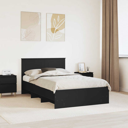 Struttura del letto Nero 137 x 203 cm Legno multistrato