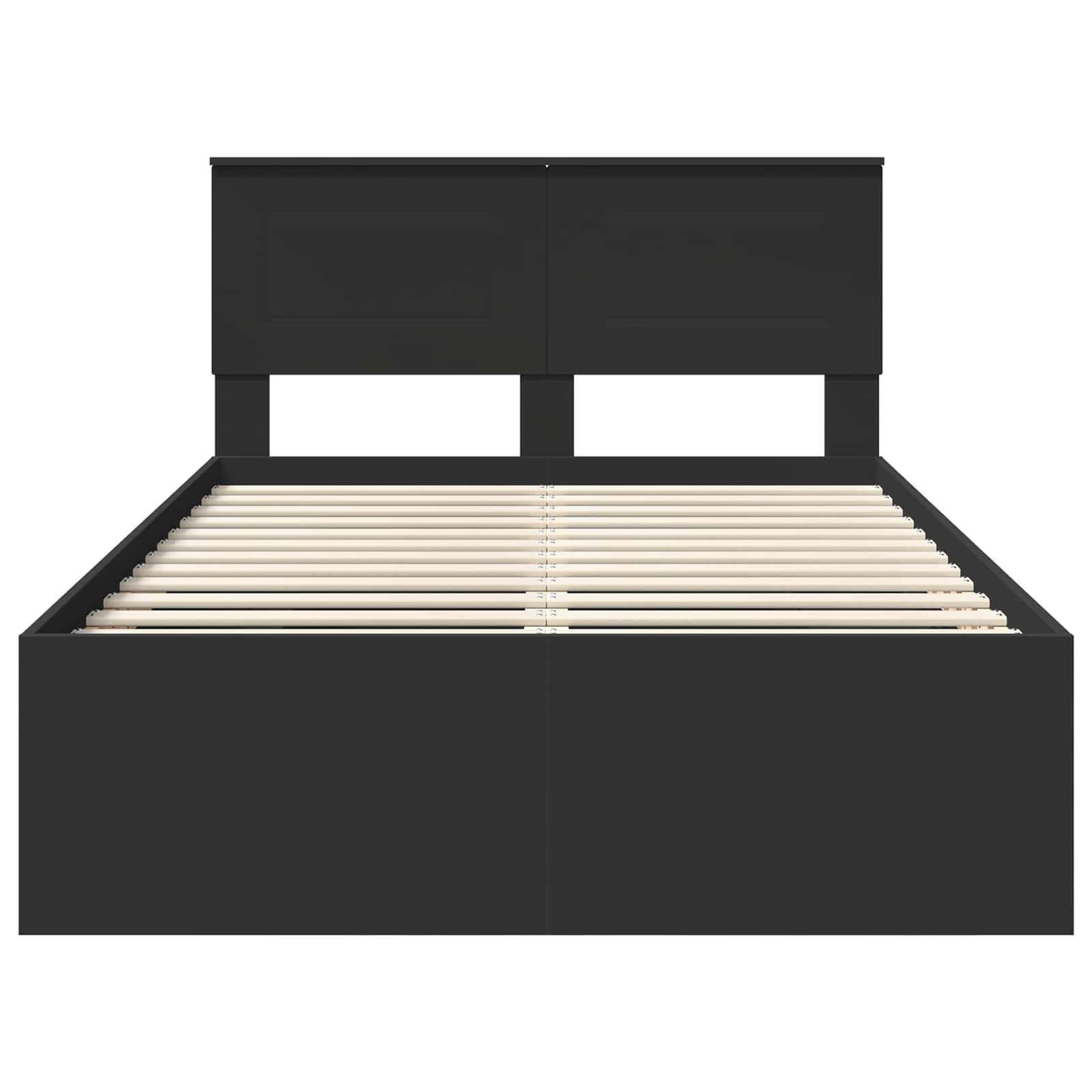 Struttura del letto Nero 137 x 203 cm Legno multistrato | homemem39