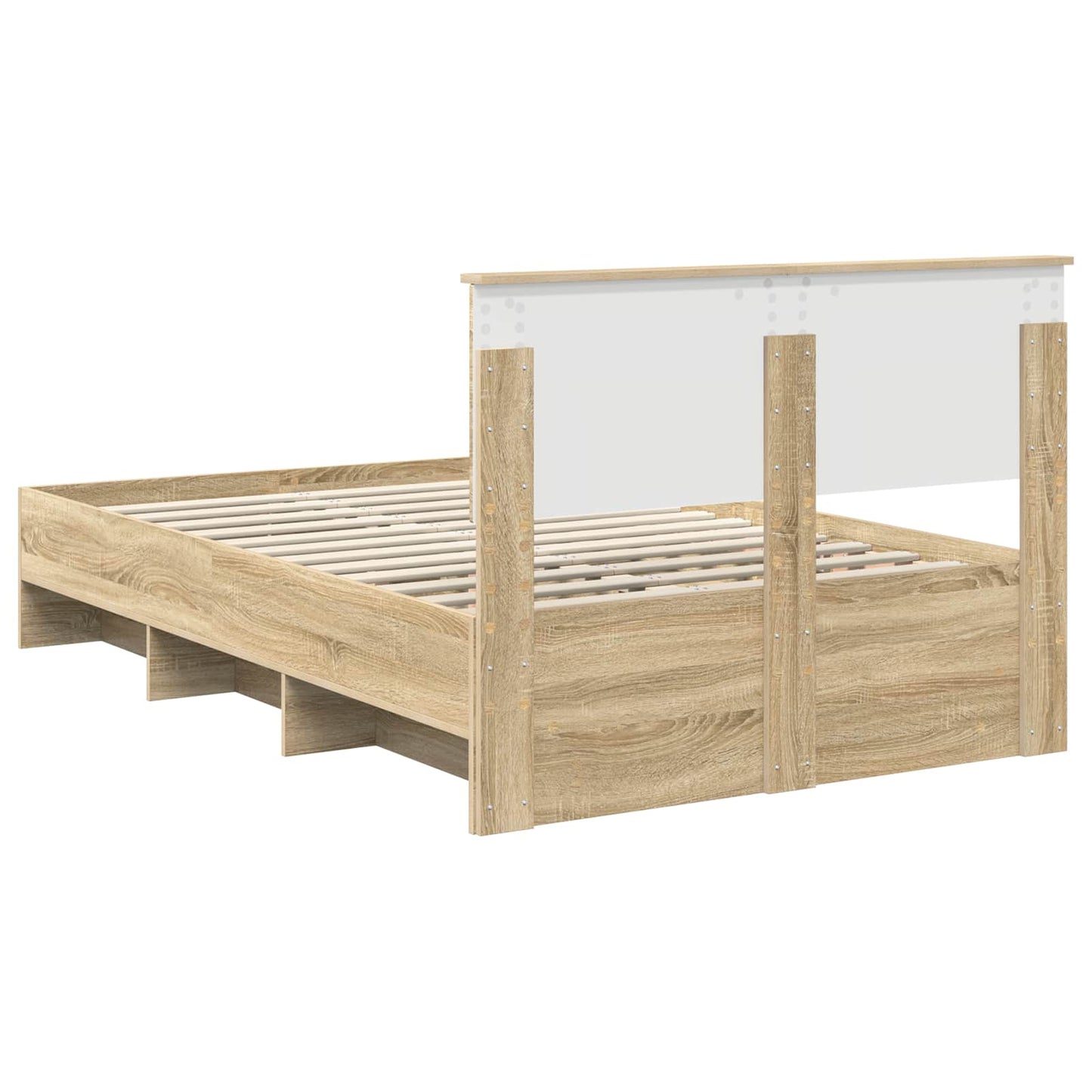 Struttura del letto con testiera Rovere Sonoma 137 x 203 cm | homemem39