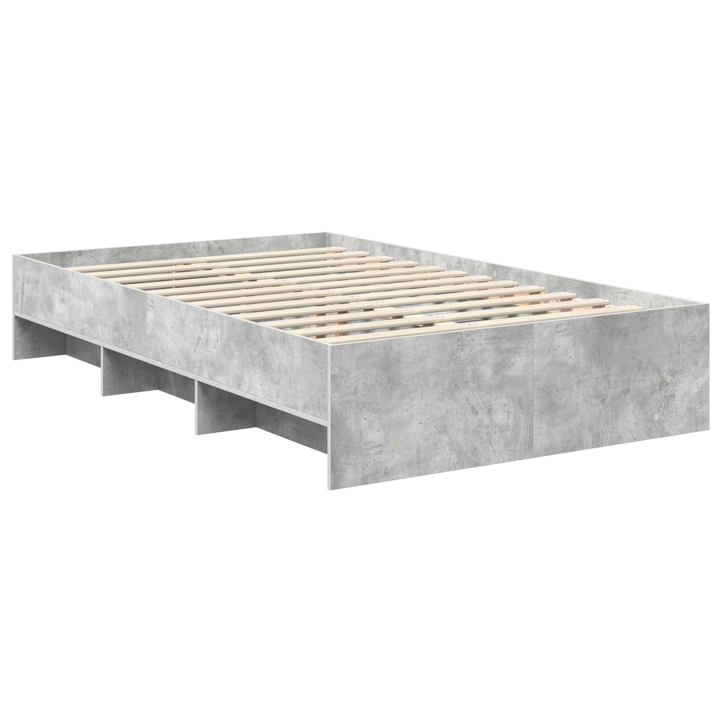 Struttura del letto con testiera Grigio cemento 137 x 203 cm | homemem39