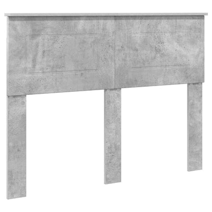 Struttura del letto con testiera Grigio cemento 137 x 203 cm
