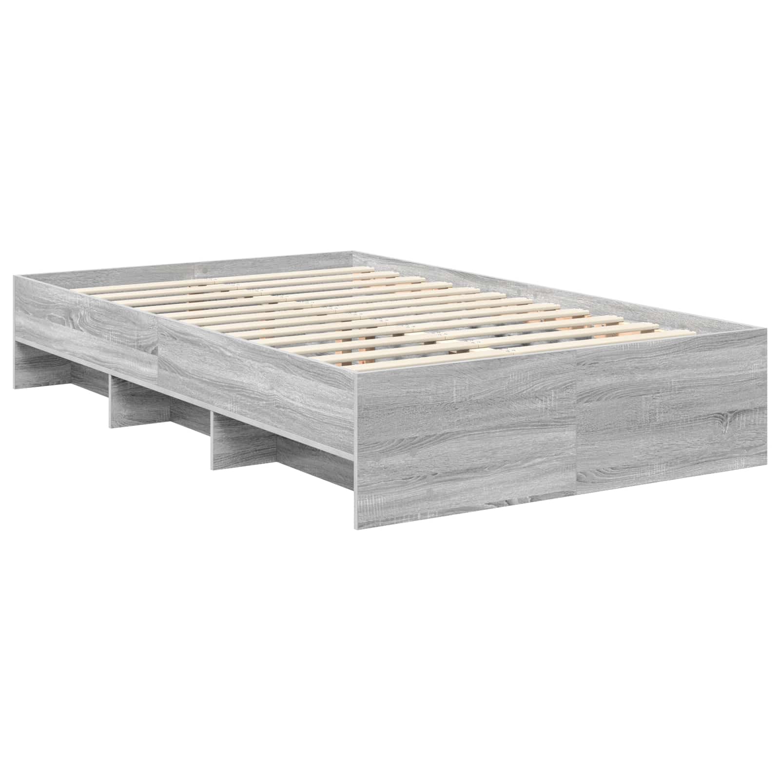Struttura del letto con testiera Grigio Sonoma 137 x 203 cm | homemem39