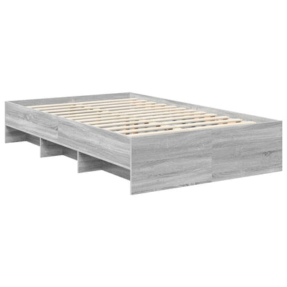 Struttura del letto con testiera Grigio Sonoma 137 x 203 cm | homemem39