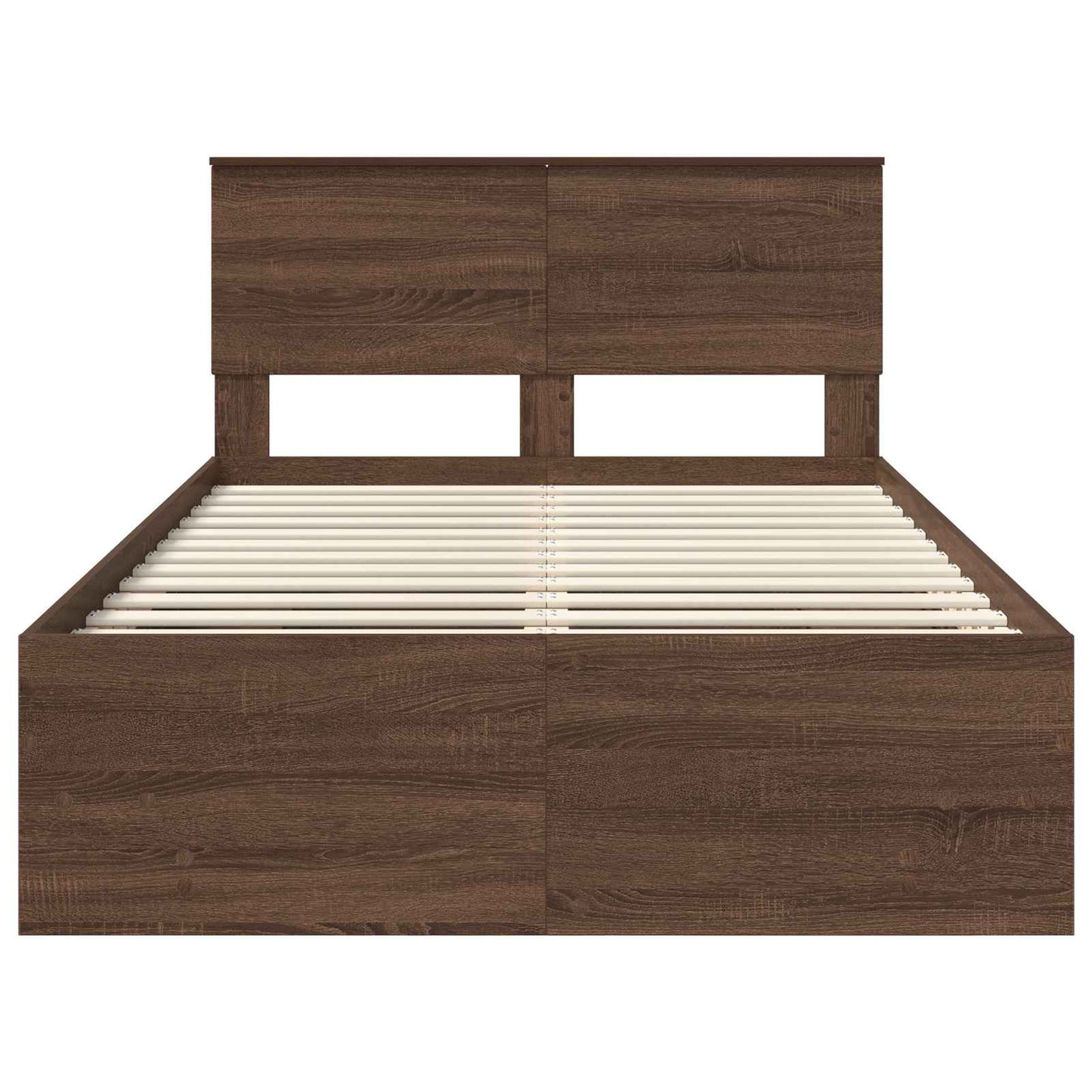 Struttura del letto con testiera Rovere Marrone 137 x 203 cm | homemem39