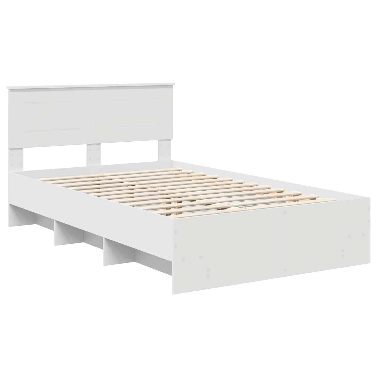 Struttura del letto Bianco 120 x 123 cm Legno multistrato | homemem39