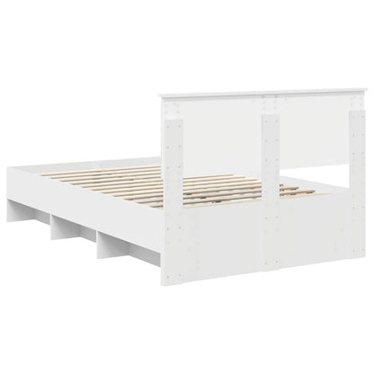 Struttura del letto Bianco 120 x 123 cm Legno multistrato | homemem39
