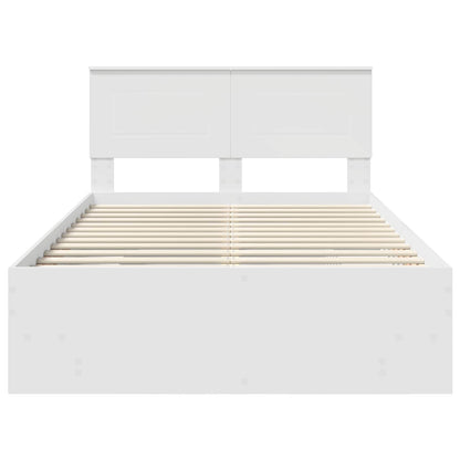 Struttura del letto Bianco 120 x 123 cm Legno multistrato | homemem39